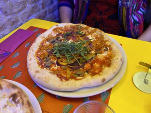 Pizza veggie #Veganuary at Freedom Pizza in Madrid