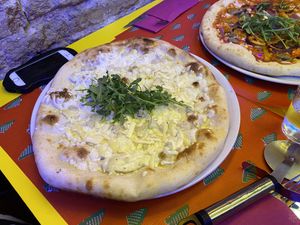 Pizza 3 quesos #Veganuary at Freedom Pizza in Madrid