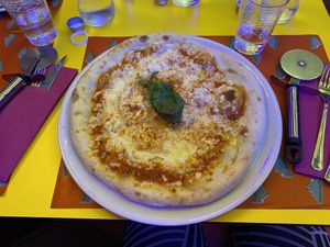 Pizza Margarita  #Veganuary at Freedom Pizza in Madrid