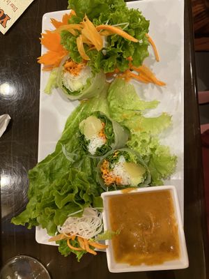 Veggie Rolls at Yummy Thai in Flower Mound