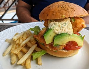 The Grill - Vegetarian tofu sandwich at Excellence Playa Mujeres in Cancun
