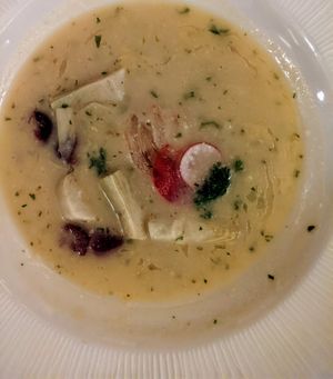 Barcelona - Artichoke Soup at Excellence Playa Mujeres in Cancun