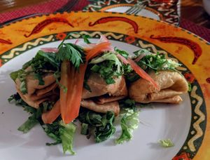 Agave - Veganized chimichangas at Excellence Playa Mujeres in Cancun
