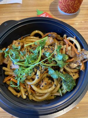 Pan fried noodles with tofu  at Noodles & Company in Indianapolis