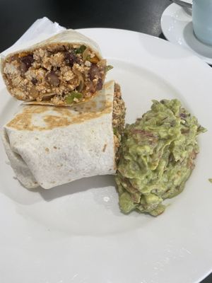 Tofu burrito   at Somewhere Over Coffee in Rainbow Beach