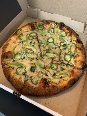 The Mean Green   at Meek's Vegan Pizza in Houston