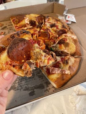 “Meat” Lover’s 🤯🤤  at Meek's Vegan Pizza in Houston