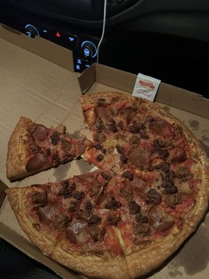   at Meek's Vegan Pizza in Houston