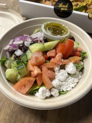   at Meek's Vegan Pizza in Houston