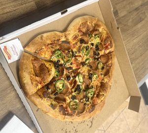   at Meek's Vegan Pizza in Houston