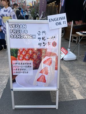   at Hatoya's Vegan Fruit Sandwiches in Tokyo