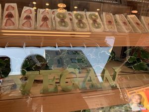 All vegan!   at Hatoya's Vegan Fruit Sandwiches in Tokyo