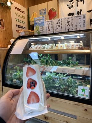  at Hatoya's Vegan Fruit Sandwiches in Tokyo