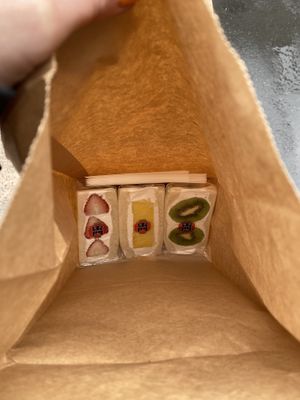   at Hatoya's Vegan Fruit Sandwiches in Tokyo