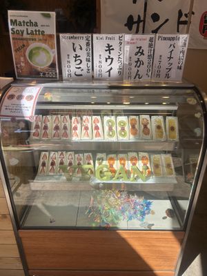   at Hatoya's Vegan Fruit Sandwiches in Tokyo