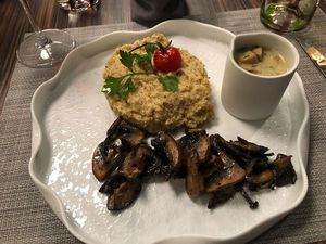 Polenta e funghi  at Isolino Ristorante Wine Bar in Locarno