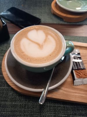 Oatmeal capuccino at Isolino Ristorante Wine Bar in Locarno