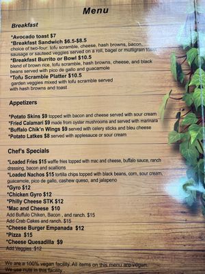   at Vegan Eats and Treats Cafe in Glen Rock