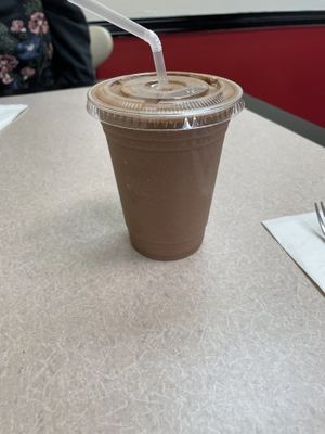 chocolate peanut butter milkshake   at Vegan Eats and Treats Cafe in Glen Rock