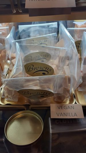 Vegan Fudge at Browns in Whitby