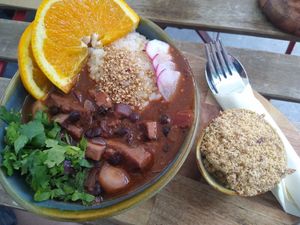 Vegan Feijoada stew at Das Forró Haus in Stuttgart
