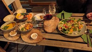 Mixed plate (veganized)  at Das Forró Haus in Stuttgart