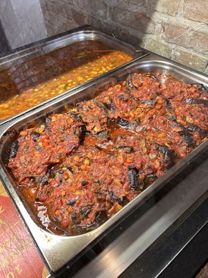 eggplants  at Kiez Vegan - Körtestraße in Berlin