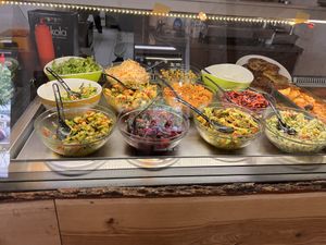 salad bar  at Kiez Vegan - Körtestraße in Berlin
