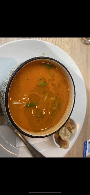 Bean soup  at La plăcinte in Bucharest