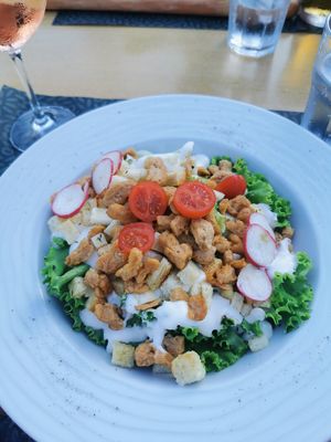 Caesar salad at Oliva Grill in Krk