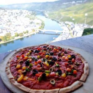Flammkuchen at Burg Landshut in Bernkastel-kues