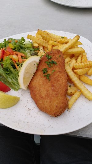 Veganes Gemüseschnitzel at Burg Landshut in Bernkastel-kues