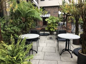 Outside seating  at Khai Khai in Newcastle Upon Tyne