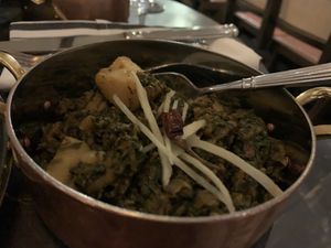 Three green saag aloo  #Veganuary at Khai Khai in Newcastle Upon Tyne