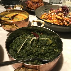 Triple green aloo saag   at Khai Khai in Newcastle Upon Tyne
