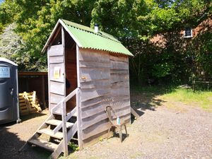 Compostable toilet at Spoke Cycles CC in Welwyn
