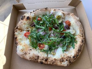 Vegan Jackson pizza at Garage Buona Forchetta in Coronado