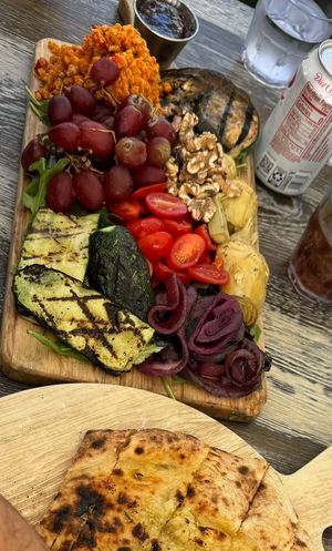 Tagliere vegana with focaccia & house made fig jam  at Garage Buona Forchetta in Coronado