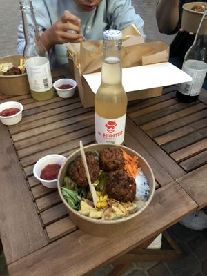 Falafel salad  at Wegaholik in Warsaw