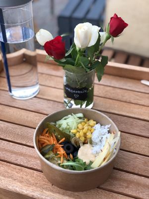 Rice salad  at Wegaholik in Warsaw