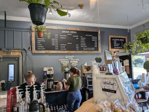 Inside at Global Gallery Coffee Shop in Columbus