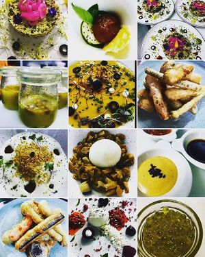 Different dishes at Vexetarian in Lugo