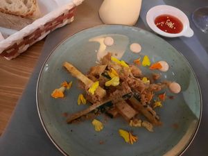 Verduras en tempura at Vexetarian in Lugo
