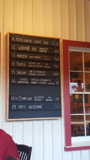 Choix de bières at Bistro la Chasse-Pinte in Lanse-saint-jean