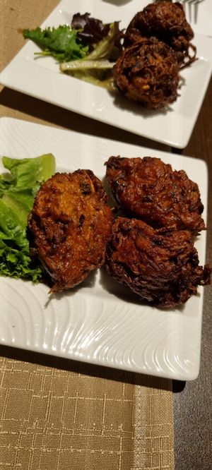 Veg pakora at Clay Oven in Albufeira