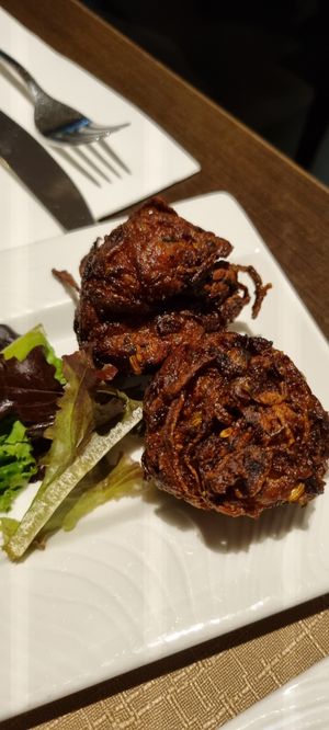 Onion bhajis at Clay Oven in Albufeira
