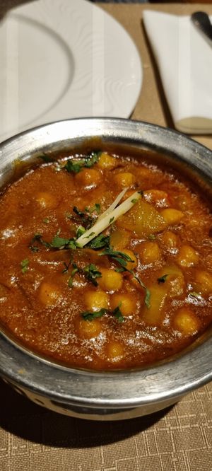 Chana masala at Clay Oven in Albufeira