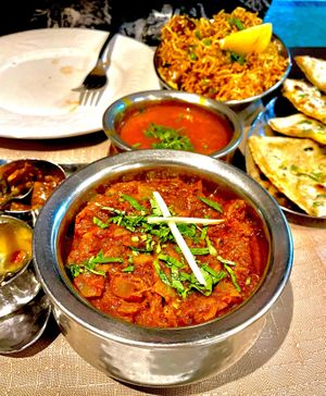 Baigan Bhartha (Roasted Aubergine Curry) €10.50  at Clay Oven in Albufeira