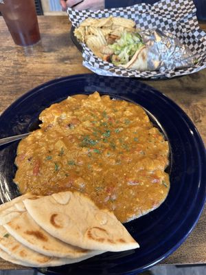 Pita and Thai bowl  at Pitas In Paradise in Gunnison