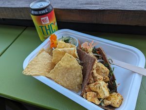 Thai raw wrap at Mama Roots in Duluth